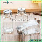 70ml Square Shape Empty Clear Glass Spice Pepper Jar thumbnail-4