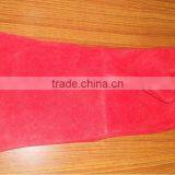 CUSTOM MADE LEATHER WELDING GLOVES SIMPLE RED thumbnail-1