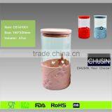 Airtight Glass Storage Pots/ Cans/ Jars With Silicone Sleeve & Lid thumbnail-2