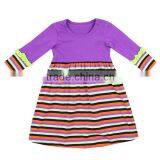 Kids Dress New Style Pumpkin Printed Baby Girls Dresses Pearls Halloween Dress Little Girls Latest Dress thumbnail-3