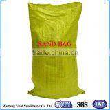 Yellow colour PP Woven bags for Sand