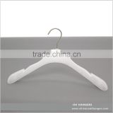 16" Wholesale White Plastic Suit Coat Hanger for Garment Clothes