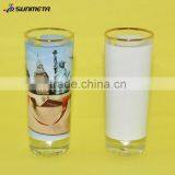 Sunmeta Wholesale Blank Sublimation Golden Rim Small Wine Glass(3D-XJB2)