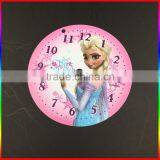 Custom Round Princess Design White PVC Card for Clock