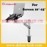 New Universal Aluminum Desk 10" 15"computer Bracket Tablet Mount Laptop Holder thumbnail-1