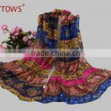 Cotton Voile Stole Shawls and Scarves Printed Check Patterns thumbnail-5