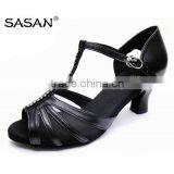 T Strip Woman Swing Dance Shoes Medium Heel Salsa Dance Shoes Latin Dance Shoes C123 thumbnail-2