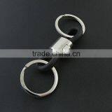 New Design Cool Personalised Luxury Manual Metal Leather Keychain Car Key Chain Key Ring Birthday Gift For Man Women thumbnail-4