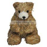 4.9 Inch HARVEST Bear Decoration Natural Material thumbnail-1