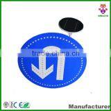 Provide Round Arrow Solar Power Traffic Sign With 3M Reflective Film Traffic Sign