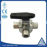 9/16-18 UNF Thread Four Way Ball Valve With High Pressure thumbnail-1