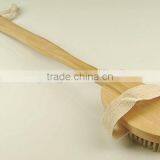 Natural Bristle Bath and Shower Brush With Long Wooden Detachable Handle thumbnail-1