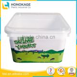 High Grade Clear Rectangular Plastic Container And Lid for Yogurt, Square Container for Yogurt