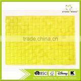 Kitchen Placemat Multi Colored PP Placemats, Solid Red thumbnail-2