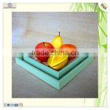 Wholesale Light Blue Patterns Serving Mdf Wood Trays thumbnail-3