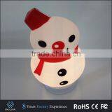 Christmas Gift Mini Portable Snowman Shape Bluetooth Speaker With LED Light thumbnail-4