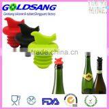 Red Black Green Showbird Silicone Bird Wine Saver Bottle Stoppers thumbnail-1