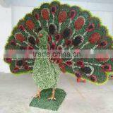 High Color Fastness New Design Animal Factory UV Proof Grass Peacock Topiary thumbnail-2