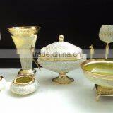 European Brass Antique Decanters Sets for Sale thumbnail-1