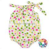 Wholesale Girl Clothing Smock Bubble Baby Girl Romper Florals Inftant Toddler Clothes Baby Cotton Romper thumbnail-4