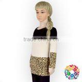 Black Champagne Leopard Long Sleeves Baby Girl Spring Wholesale t Shirts thumbnail-2