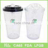 16oz Single Wall Fruit Coffee Mug With Foldable Straw thumbnail-1