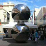 Art Sculpture Garden Decoration Metal Craft Sculpture Stainless Steel Balls thumbnail-4
