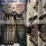 ZY9987 Luxury European Style Living Room Bedroom Black Curtains Shade American Luxury Jacquard Curtains thumbnail-1