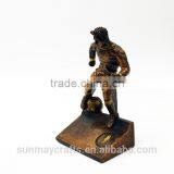 Wholesale Custom High Quality Polyresin Fantasy Football Trophy Statue for Sale thumbnail-4