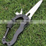 Portable Stainless Steel Multifunction Knife Detachable Carabiner thumbnail-5
