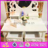 2016 Wholesale High Quality Bedroom Solid Wooden White Vanity Table W08H061 thumbnail-6