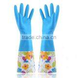 Long Velvet Gloves Housework Dishwashing Gloves Latex Rubber Gloves Thick Warm Laundry Gloves thumbnail-6