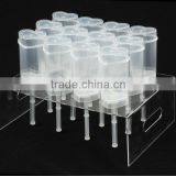 Plexiglass Push Pop Cake Display Stand With Handle, Clear Acrylic Push Pop Display Holder thumbnail-1