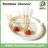 Safe Fruit Pick Roating Wooden Bbq Bamboo Skewer thumbnail-4