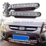 2 Pcs White 8LED Wireless Wind Powered Car SUV Daytime Running Driving Fog Light thumbnail-2