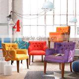 Sofa Chair For Lounge Room, Decorated With Button - Tufting Back Rest Multi Color thumbnail-1