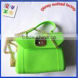 Wholesale,New Product Silicone Handles Handbag FDA & SGS Approved Waterproof Candy Color Silicone Beach Bag thumbnail-1