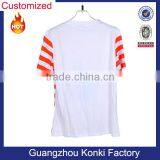 Women Big Size Red and White Striped T-shirt Short and Long Sleeves thumbnail-2