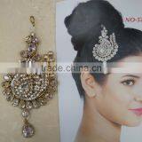 PASSA JHOOMAR SIDE TIKA Bindi CRYSTAL BEADS Hair Accessory thumbnail-1