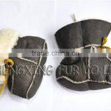 CX-SHOES-02 Genuine Sheared Sheep Skin Funny Baby Shoes thumbnail-1