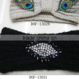 Lady New Jewelry Feather Sequin Knitted Fantasy Latest Headband for Winter thumbnail-4
