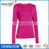 Custom Logo Cotton Women Long Sleeve t Shirt Price Premium Womens Blank t Shirts Wholesale thumbnail-1