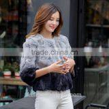 2016 New Arrive Fashion Women Rex Rabbit Fur Coats Short Casual Slim Full Pelt Autumn Winter Jacket Real Rabbit Fur Jackets thumbnail-6
