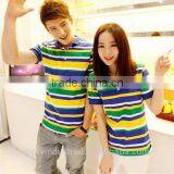 2015 Short Sleeve Mens Polo Collar Striped t Shirt thumbnail-1