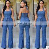 2016 Wholesale Sexy Long Seelve Print Playing Card Blak Jumpsuit For Women thumbnail-4