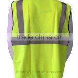 ANSI Safety Tricot Vest With Hook and Loop Fastener for Usa Market thumbnail-2