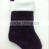Good Quality Cheapest Christmas Stocking,new Design Purple Plush Xmas Stockings thumbnail-3