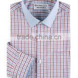 Latest Style Men's Dress Shirt Fancy Plaid Design Model Man Shirt thumbnail-1