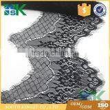 14.5cm Wide Black Eyelashes Voile France Lace Trim Ribbon DIY Crafts Apparel Sewing Supplies Decoration Clothes thumbnail-2