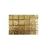 Gold Foil Overlaying Ceramic Mosaic thumbnail-1